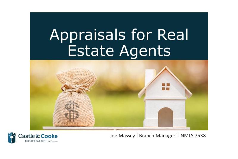 Appraisals for Real Estate Agents